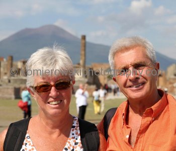 Pompeii, yours truly with wife Maria