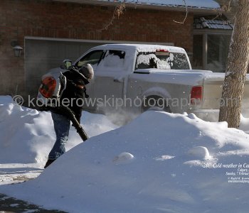 -28C, Cold Weather in Calgary, Alberta, Canada
