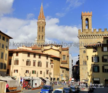 Piazza San Firenze, Pallagio del Bargello. The medieval Palazzo del Bargello now houses the Bargello museum...