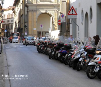 As in most medieval towns the streets are narrow and there is little parking...scooter is a good idea to operate..