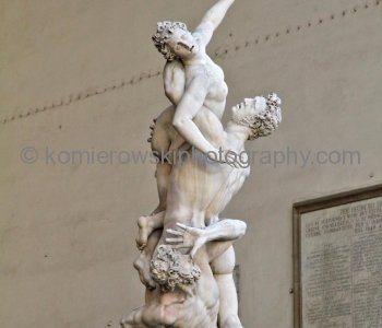 Rape of the Sabine Women by the Flemish artist Jean de Boulogne, better known by his Italianized name Giambologna, Florence