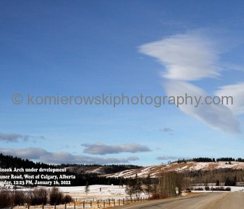 Chinook Arch Development Above Foothills, Alberta