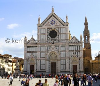 The Basilica di Santa Croce - Basilica of the Holy Cross - is the principal Franciscan church in Florence