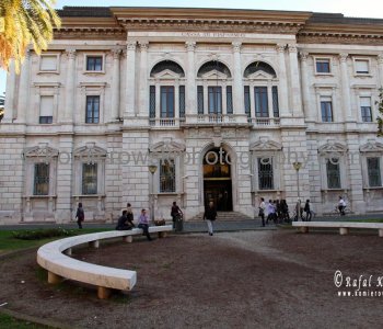 University   Cassa di Risparmio on Piazza Dante,  Pisa. The University of Pisa, established in 1343, is worldwide renowned for its MBA international faculty