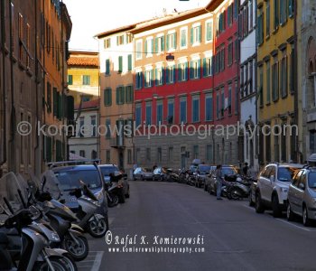Beautiful Via Santa Maria.  On this street there are many noble buildings now occupied by the University
