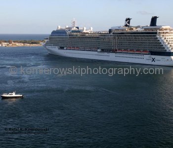 Celebrity Equinox cruise ship leaving Port Everglades for Caribbean Sea,  Monday, February 28, 2011
