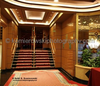 Grand Princess -interior staircase- at Sea. Wednesday, March 2, 2011