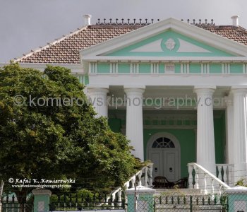 The Villa Maria mansion viewed from Floating Market, Willemstad