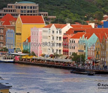 Punda district seen from Grand Princess minutes before departure from the pier in Willemstad