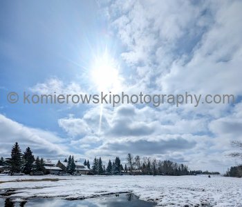 Snowy Spring at Easter in Calgary, Alberta