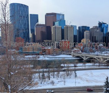 Calgary, Downtown under Winter Conditions