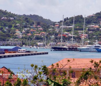 St. Georges Harbour, Grenada.....picturesque city, wrapped around the perimeter of the islands finest natural harbour