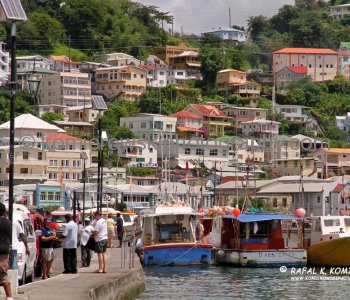 Fishing boats at St. Georges Harbour, Grenada