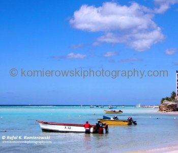 ...the sand of the beautiful beaches of Barbados ranges in color from pink to white...