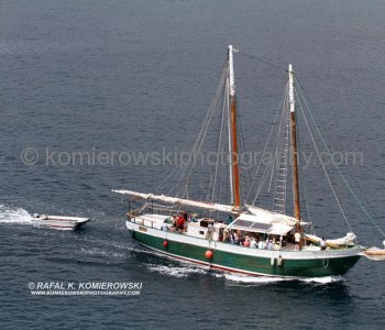 ...View  from the upper deck of Grand Princess cruise ship....Kingstown, St. Vincent