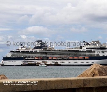 Celebrity Millenium cruise ship berthed in Basseterre, St. Kitts ....
