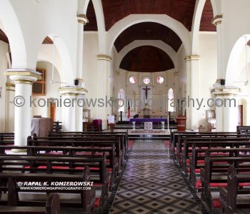 Interior of Immaculate Conception Co-Cathedral, Roman Catholic Church situated at Independence Square, Basseterre, St. Kitts...
