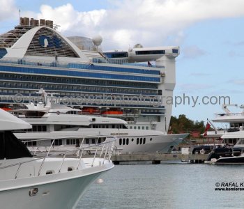 Grand Princess alongside in Charlotte Amalie, St. Thomas...the US Virgin Islands is a vacation paradise!!!
