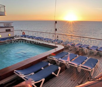 Minutes after spectacular sunrise(actual sunrise at 6:51)  on Caribbean Sea, Friday, March 11, 2011
