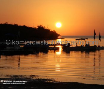 The sunset  observed  from the  US Hwy. No.1, Key West, Florida (February 2011)