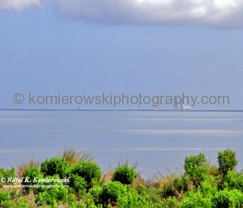 24 February, 2011 at  12:34 Eastern in Titusville. Clear view of  the historic launch Pad 39A from the main street in Titusville....