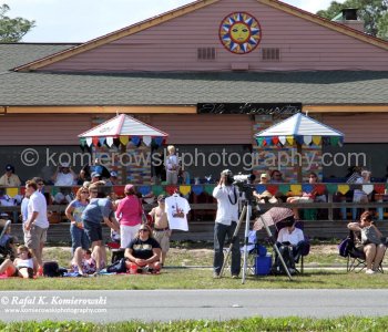 24 February, 2011 at  13:52 Eastern in Titusville. More and more people arriving at public parks, streets to occupied an unobstructed view of Discoverys launch pad...
