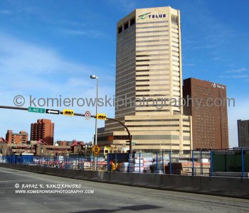 The Bow office tower -  construction site, October 12,  2007,  Calgary, AB.