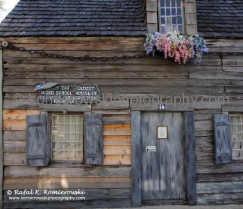 The Oldest Wooden Schoolhouse...offers some insights into how North American buildings were constructed back in the 1700s.  St. Augustine,  Florida