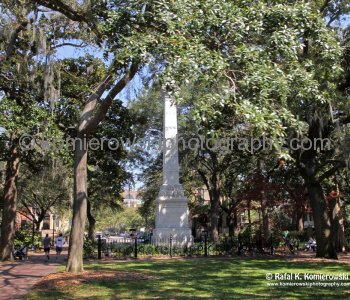 The Pulaski Monument in Monterey Square...John Stevens (1825) writes ...the brave Pulaski who despairing of the cause of liberty in his own country had...sacrificied his life while contending for the freedom of ours...