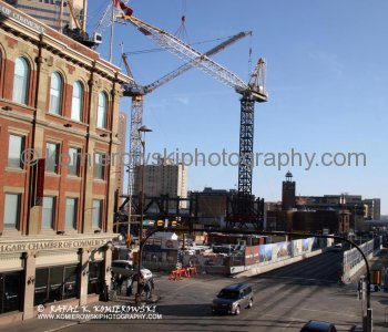 The Bow office tower -  construction site, November 20, 2008,  Calgary, AB.