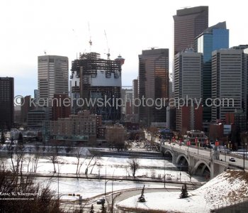 The Bow office tower -  under construction, January 19, 2010,  Calgary, AB.