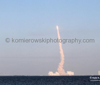 Space Shuttle launch from the Kennedy Space Center (KSC) (Cape Canaveral, Florida), Thursday, February 24,  2001  at 4:53 PM (temperature plus 28C =  82.4 F)