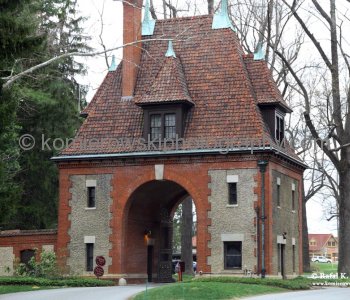 Entrance Gate to Biltmore Estates in Asheville, North Carolina (It is the largest privately-owned home in the United States, at 135,000 square feet (12,500 m2) ,  Sunday, March 20, 2011