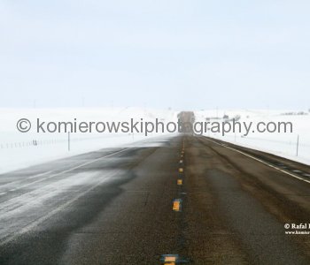 Shortcut through Highway 2  Westbound to I-15, Montana. Thursday, March  24, 2011 at  12:40 PM (temperature  -10 C = 14 F)