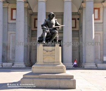 The Prado Museum -Museo del Prado- is the most prestigious museum in Madrid , Bourbon Madrid,  (photo taken on Thursday, October 13, 2011, temp. plus 31C !)