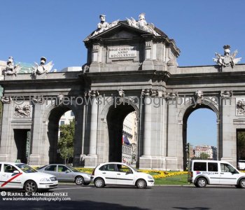 Puerta de Alcalá stands at Plaza de la Independencia in Bourbon Madrid  (photo taken on Thursday, October 13, 2011)