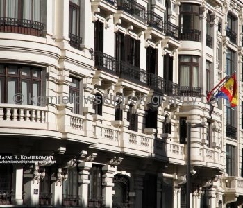 Beautiful example of baroque architecture on Gran Via, Madrid,  (photo taken on Thursday, October 13, 2011)
