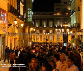 Madrid by Night...it is a busy, crowded city and more than three million people live there...