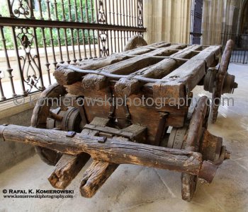 Ancient Wagon in Cloister next to Toledo Cathderal
