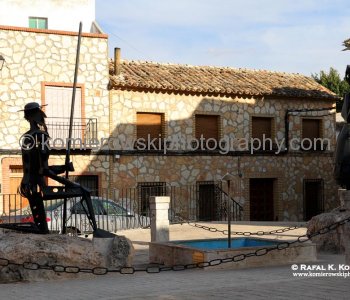 Monument to Don Quixote de la Mancha  and his - IDEAL LADY-Dulcinea del Toboso,  Toboso, Castilla-La Mancha, Spain.