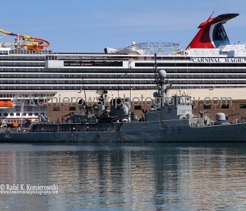 Spanish Navy and ...Carnival Magic.... LAS PALMAS DE GRAN CANARIA  ...sailing DAY 6 , November 2, 2011