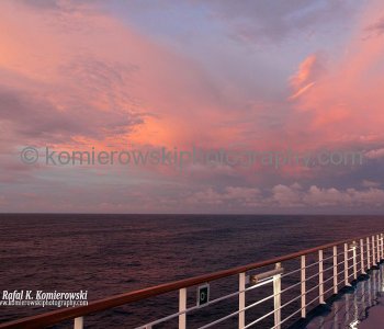 at sunrise... Atlantic Ocean, sailing Day 11,  November 7, 2011