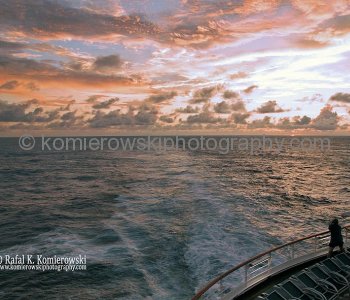 at sunrise... Atlantic Ocean, sailing Day 11,  November 7, 2011
