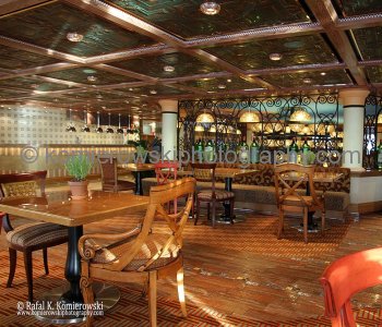 Cucina del Capitano, an Italian restaurant ... Atlantic Ocean, sailing Day 11,  November 7, 2011