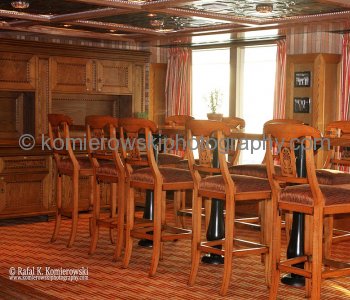 Cucina del Capitano, an Italian restaurant ... Atlantic Ocean, sailing Day 11,  November 7, 2011