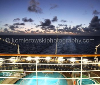 Carnival Magic at sunrise.. Atlantic Ocean, sailing Day 13,  November 9,  2011  MORE PHOTOS TO FOLLOW  UNDER CONSTRUCTION