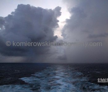 Tuesday, November 8 , 2011 – Day 12, SUNRISE, Atlantic Ocean, 26^ 04’ 53” N,  66^12’ 18” West   -  at   23:10  speed 41.3km/h, wind left front 66 km/h, temp. +26C, humidity 73%