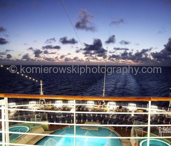 Wednesday , November 9 , 2011 – Day 13, SUNRISE, Atlantic Ocean,   26^ 19’ 47” N,  72^29’ 06” West  -  at  6:40  speed  39km/h, wind 57 km/h, temp. +23.2C, humidity 74%