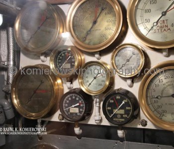 USS Texas, control area on the second level in the starboard next to  engine room