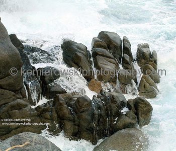 Rock Formation  Near Tangolunda Bay Along Pacific Coastline
